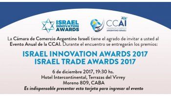 La Cámara de Comercio Argentino Israelí distingue la innovación tecnológica