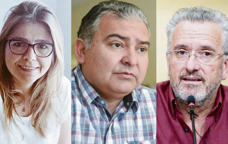 Mónica Saso, Manuel Pagliaroni y Claudio del Plá,