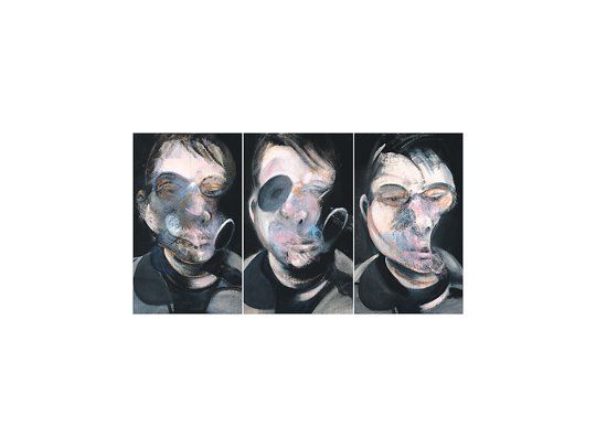 «Three Studies for Self-Portrait», la obra de Francis Bacon  que Christie’s subastará en mayo y por la que espera obtener una suma cercana a los 35 millones de dólares.