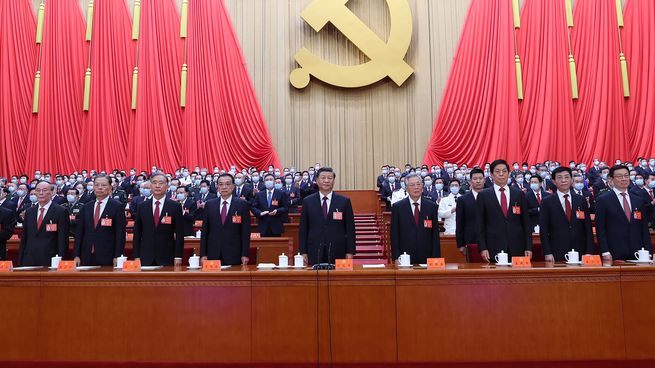 Xi Jinping, presidente de China, durante el congreso del Partido Comunista.