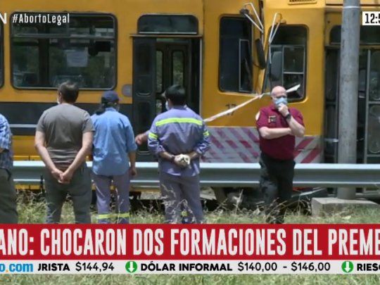 Dosformaciones del Premetro chocaron por causas que se investigan.