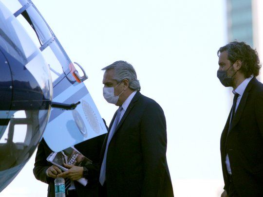 Alberto Fernández Presidente de la Nación Argentina Santiago Cafiero Ex jefe de Gabinete de Ministros de la Nación Argentina