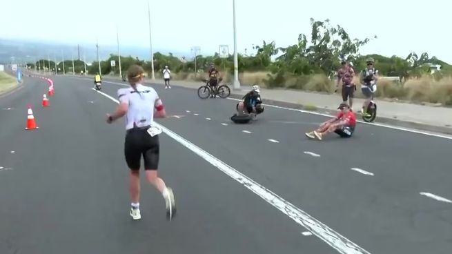 La Ironman de Hawái tuvo un dramático desenlace. 
