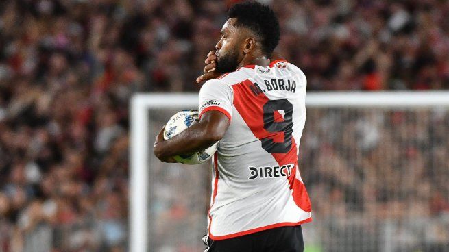 Siempre Borja. El colombiano es el goleador de River en el ciclo Demichelis. 