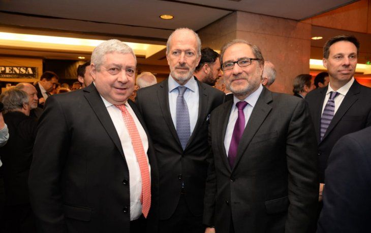 Jorge Knoblovits y Jorge Arguello en el cocktail anual de la DAIA.&nbsp;