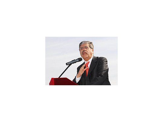 El ministro de Planificación, Julio de Vido, en un acto público.