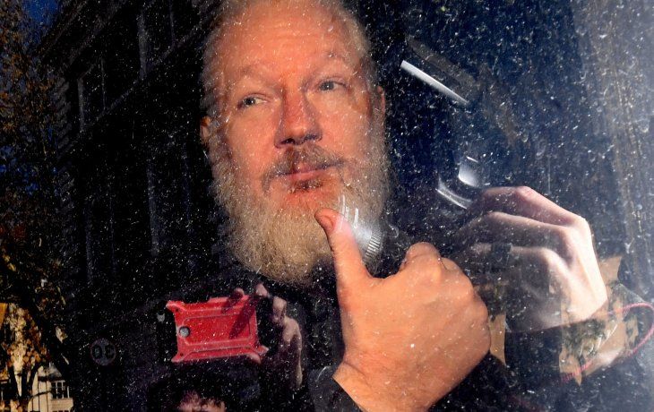 Julian Assange, de 48 años, está preso en Londres.