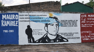 ámbito.com | Mural homenaje a Mauro Ramírez