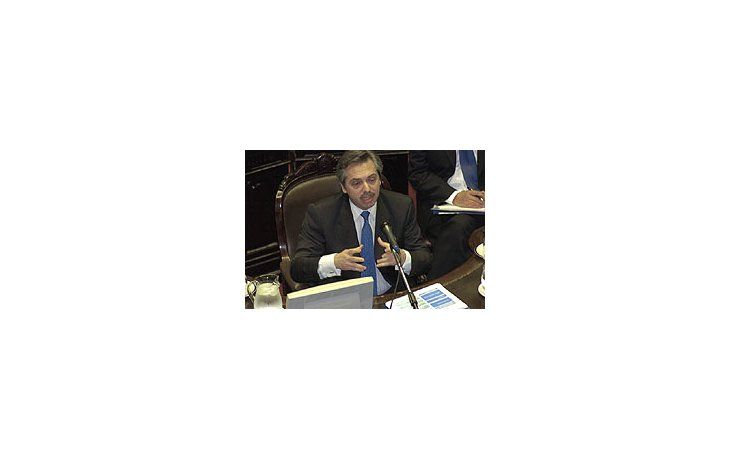 El jefe de Gabinete en su discurso en la Cámara de Diputados.