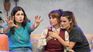Soledaad Villamil, Florencia Peña y Pilar Gamboa son Las hijas, en el Paseo La Plaza. 