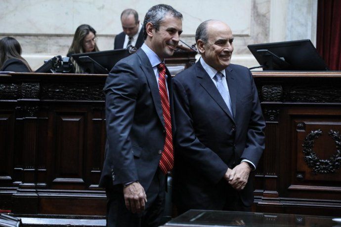 Guillermo Francos y Martín Memen, los señalados por el Ejecutivo para construir los consensos de cara a la negociación del acuerdo con el Fondo. 