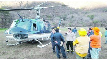 Helicópteros. Las aeronaves llegaron a Bariloche el 7 de enero, dos días antes de que la ANAC los autorice para volar en el país.