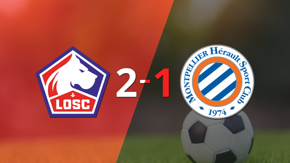 Montpellier fell 2-1 on their visit to Lille
