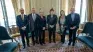 Javier Milei, Diana Mondino and Gerardo Werthein with the US diplomatic delegation.