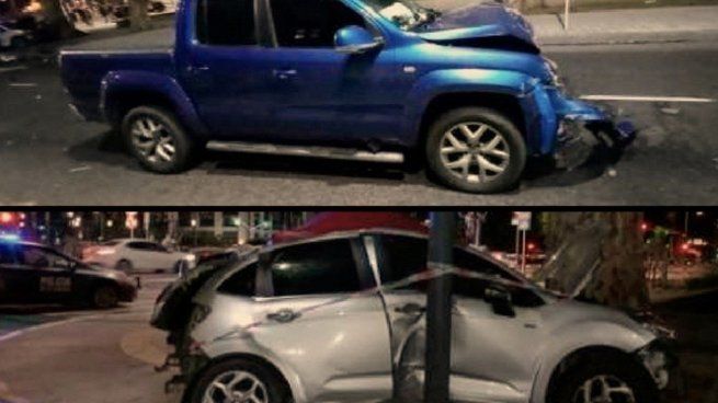 Así quedaron los vehículos tras el choque en Monserrat.&nbsp;