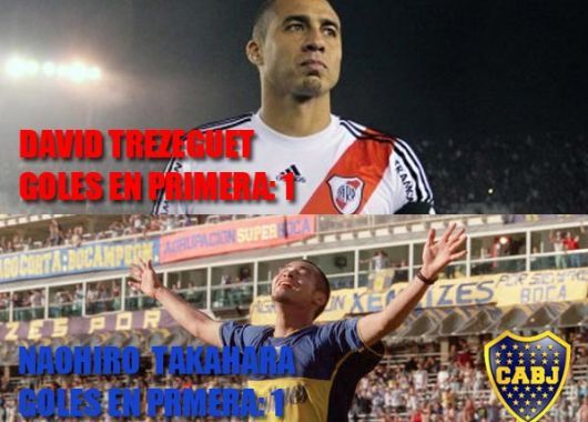 Los afiches de Boca burlándose de River.