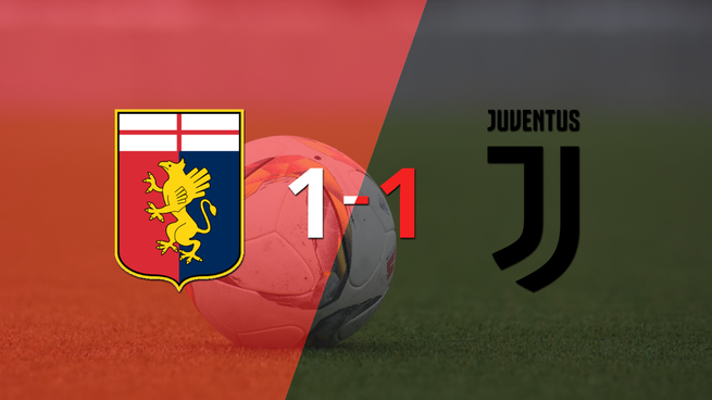 Genoa y Juventus igualaron 1 a 1