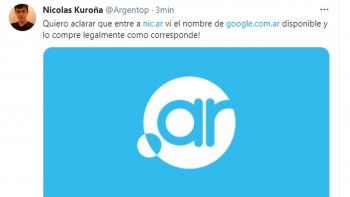 quien es el joven que se adueno de google argentina
