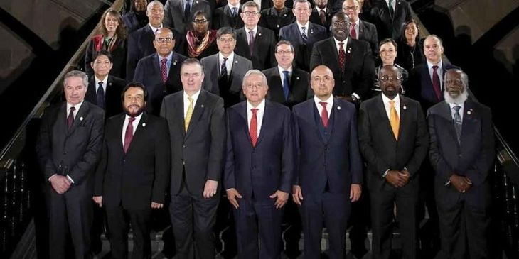 Cumbre de la CELAC celebrada en México a diez años de su fundación, en 2020.