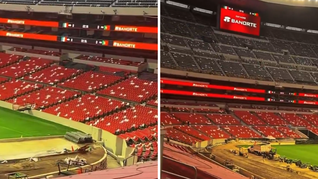 El interior del Estadio Azteca, ahora Estadio Banorte. El interior del Estadio Azteca, ahora Estadio Banorte.