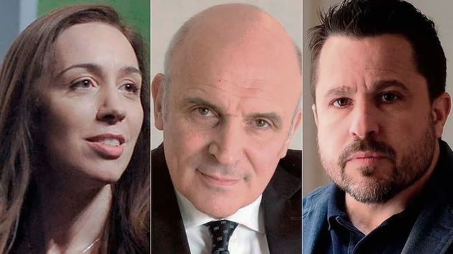 María Eugenia Vidal, José Luis Espert y Martín Tetaz.