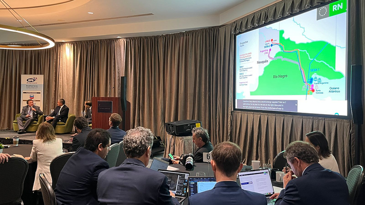 El gobernador de Río Negro, Alberto Wereltineck, destacó la necesidad de reducir los tiempos de aprobación de permisos ambientales -que hoy rondan el año- para acelerar el desarrollo de proyectos clave en la provincia. El gobernador de Río Negro, Alberto Wereltineck, destacó la necesidad de reducir los tiempos de aprobación de permisos ambientales -que hoy rondan el año- para acelerar el desarrollo de proyectos clave en la provincia.