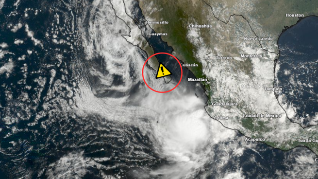 Raymond se dirige rumbo a Baja California Sur.