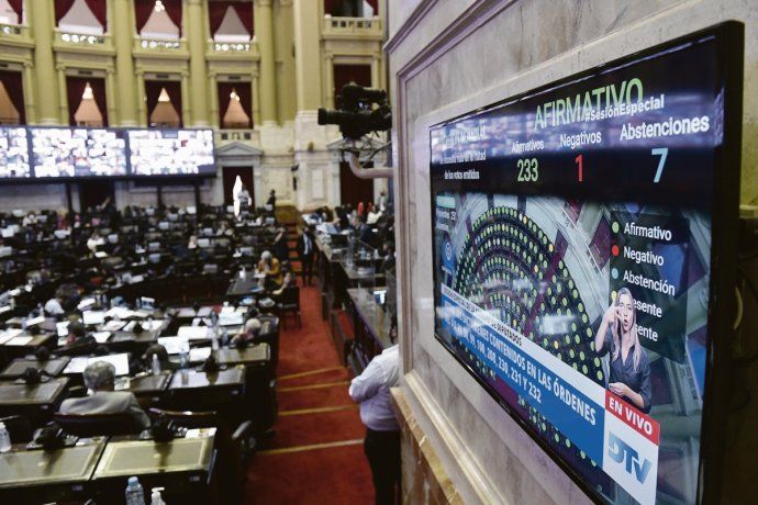 SIN DESCANSO. Ayer sesionó Diputados y hoy lo hará el Senado.
