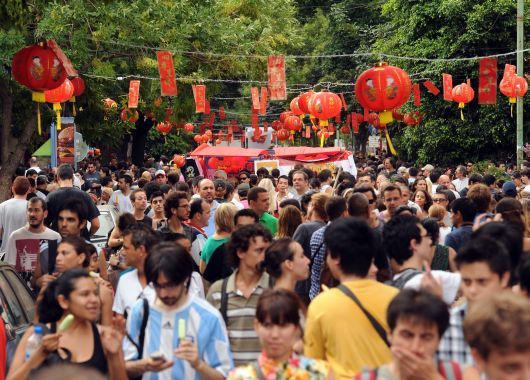 Una multitud recibió el Año del Dragón en el Barrio Chino (foto 11)