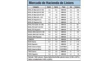 Subas de hasta 3% en Liniers