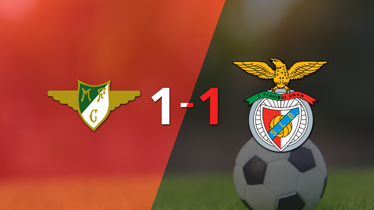 Benfica logró un agónico empate ante Moreirense
