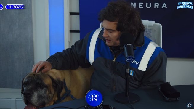 Javier Milei estuvo en un programa de streaming junto a Conan.