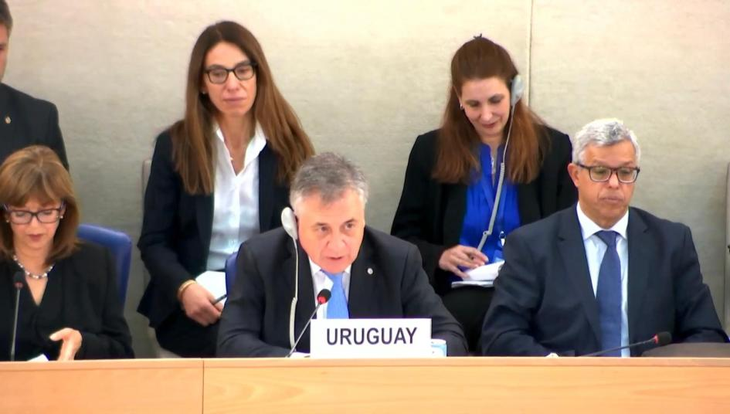 Omar Paganini, Minister of Foreign Affairs, at the UN. Omar Paganini, Minister of Foreign Affairs, at the UN.