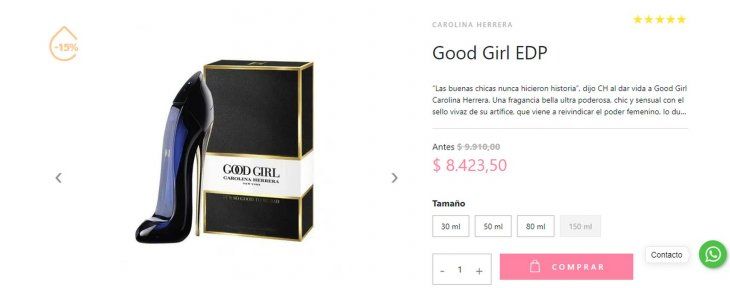 Good Girl EDP de Carolina Herrera.