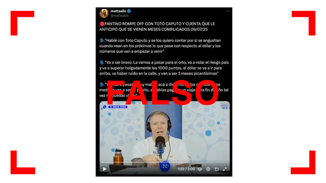 En la versión original, el periodista se refiere a una eventual crisis que podría ocurrir si el Senado aprobara los proyectos de ley que impulsan los gobernadores y la oposición. 