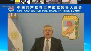 El presidente Alberto Fernández participó, de manera virtual, del acto por el centenario de la fundación del Partido Comunista de China, que encabezará el presidente del país asiático, Xi Jinping.