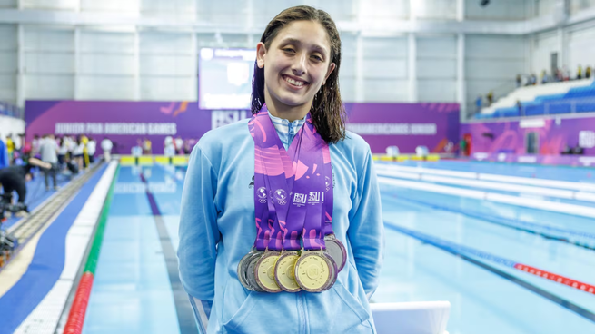 Agostina Hein suma 7 medallas doradas.