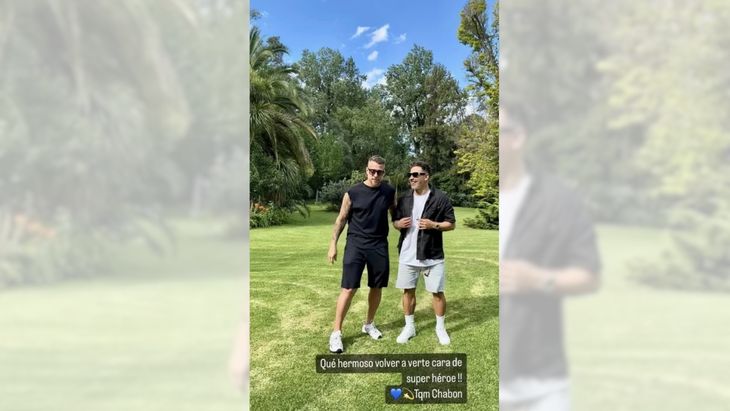 Pocho Lavezzi's publication through his Instagram stories. Pocho Lavezzi's publication through his Instagram stories.