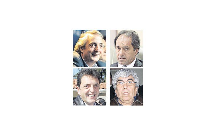 ámbito.com | Néstor Kirchner, Daniel Scioli, Sergio Massa y Hugo Moyano.