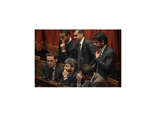 Legisladores de la fuerza de Beppe Grillo.