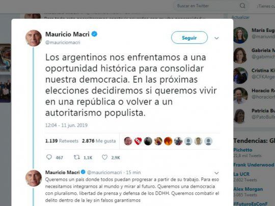 Twitter Macri