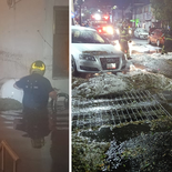 Granizada en Cuajimalpa, CDMX. Granizada en Cuajimalpa, CDMX.