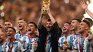 The players of the Argentine National Team celebrate the Copa América title obtained in 2021. The players of the Argentine National Team celebrate the Copa América title obtained in 2021.