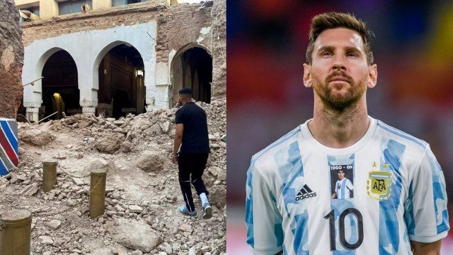 El Diez se conmovió con lo que sufre el pueblo marroquí desde el viernes.