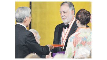 Francis Ford Coppola en Japón: recibió el prestigioso Praemium Imperiale, y la máquina de escribir que usó en “Apocalipsis Now”.