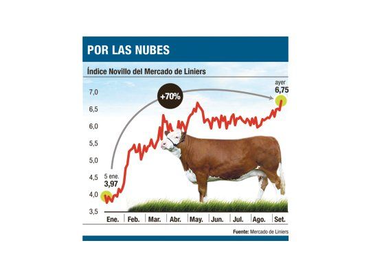 Carne, imparable: subió un 70% en sólo 9 meses