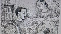 Una de las ilustraciones de Norah Borges para Casa tomada, de Julio Cortázar.(1946)