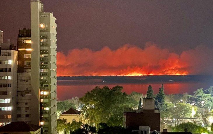 Los dos acusados de generar el incendio en Diamante, que afectó Rosario fueron apresados el sábado.
