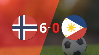con triplete de roman haug, noruega goleo a filipinas 6-0