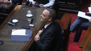 Manuel Adorni al ingresar a la Cámara de Diputados. Manuel Adorni al ingresar a la Cámara de Diputados.
